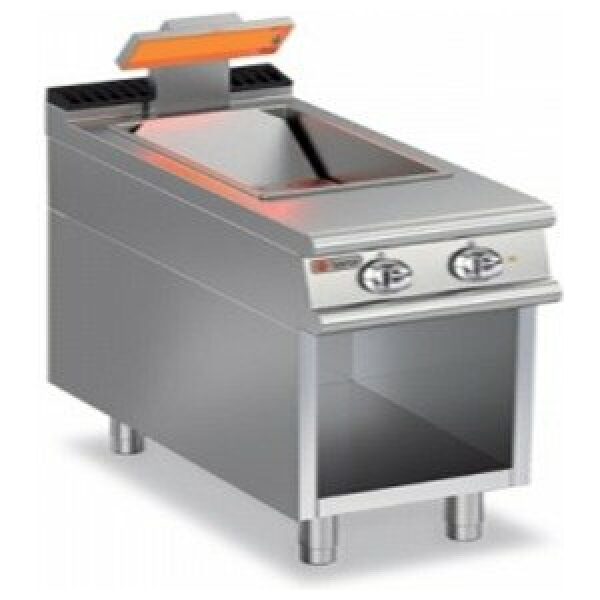 ELECTRIC CHIPS SCUTTLE/WARMER ON OPEN CUPBOARD